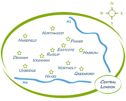 A map of covered area.