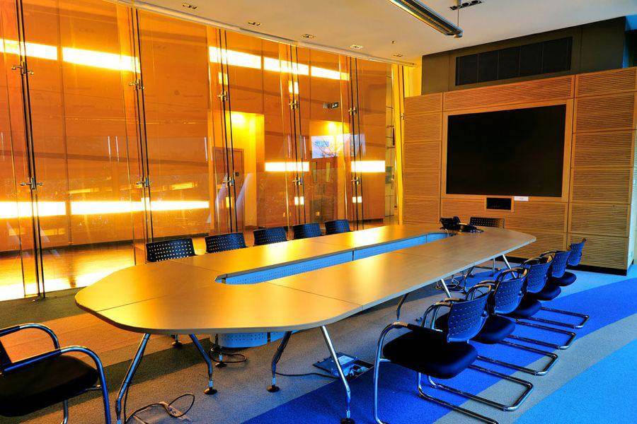 Clean conference room